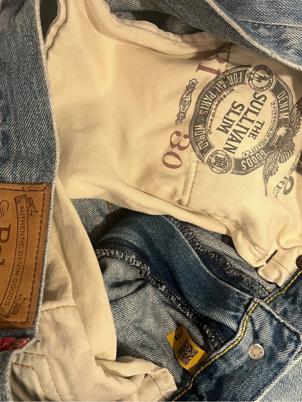 Ralph Lauren Distressed Patchwork Jeans - Picture 4 of 8